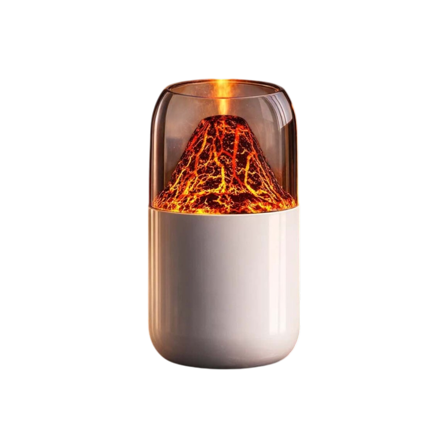 Volkanik Alev Efektli Hava Nemlendirici ve Aromaterapi Difüzörü - 300ml Ultra Sessiz