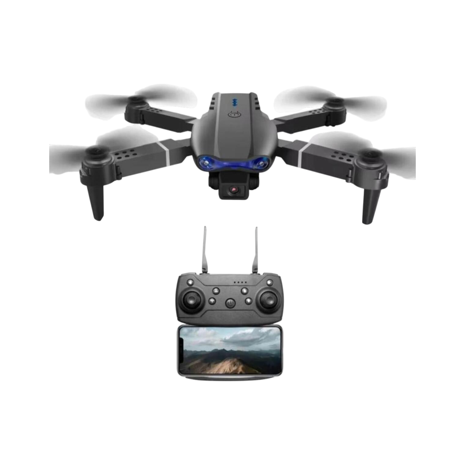 Engel Algılamalı Katlanabilir Kameralı Drone - Yüksek Çözünürlüklü Hava