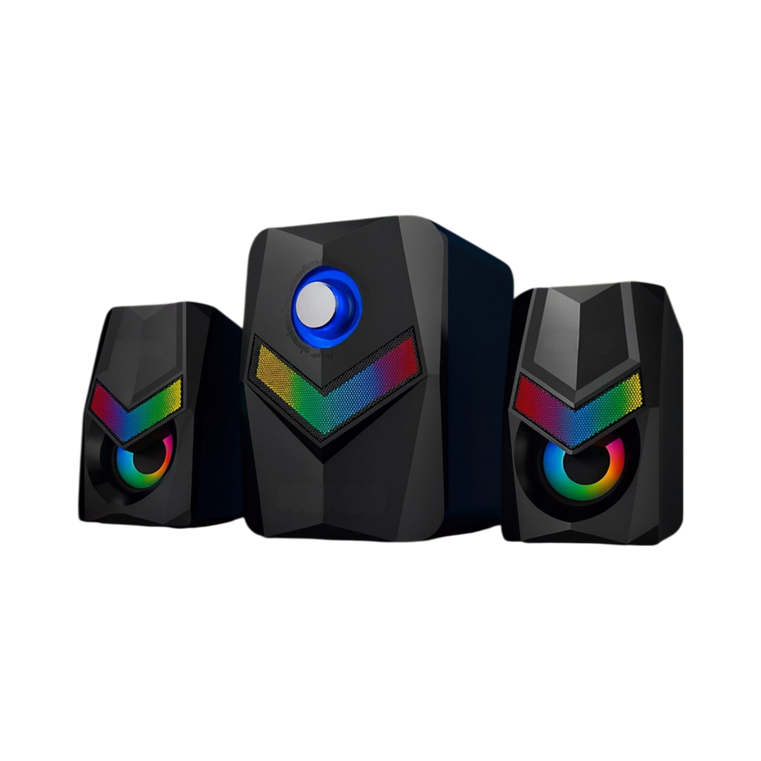 RGB Işıklı 2+1 Gaming Hoparlör Seti - Güçlü Subwoofer ve Derin Bas
