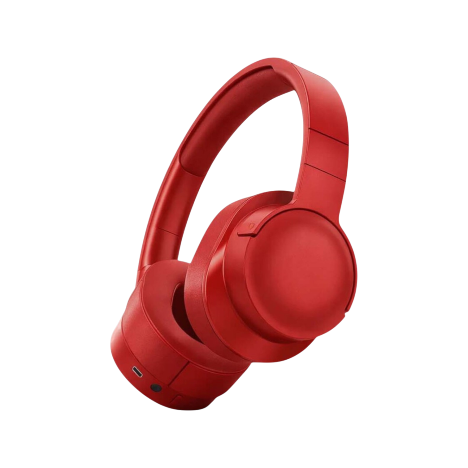 Bluetooth 5.1 Kırmızı Kablosuz Kulak Üstü Kulaklık - Super Bass & 12 Saat Şarj