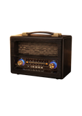 Ahşap Gövdeli Nostaljik Radyo - Bluetoothlu Müzik Çalar ve Güçlü Ses Sistemi