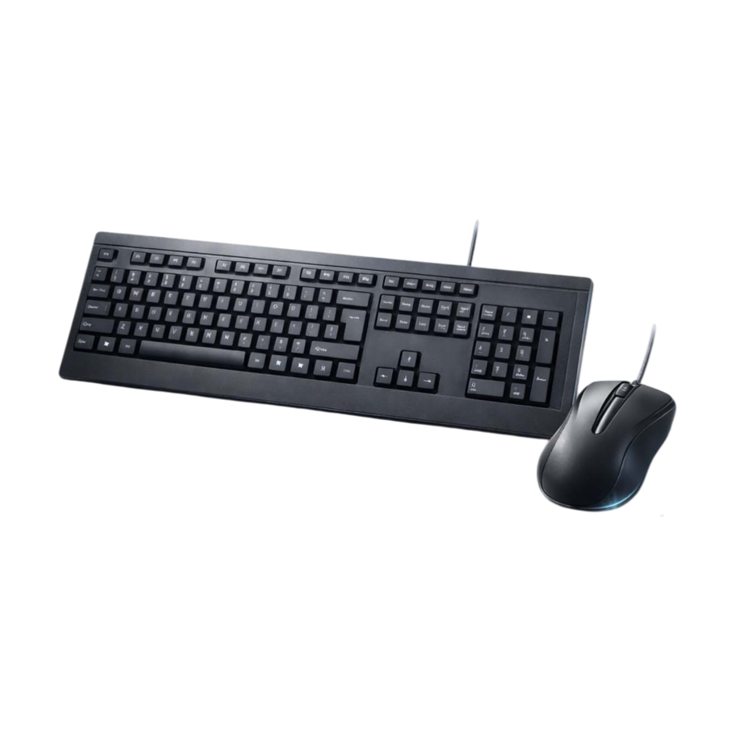 Q Kablolu Klavye ve Mouse Seti - Tam Boy Numerik Klavye - USB - Ofis ve Günlük Kullanım
