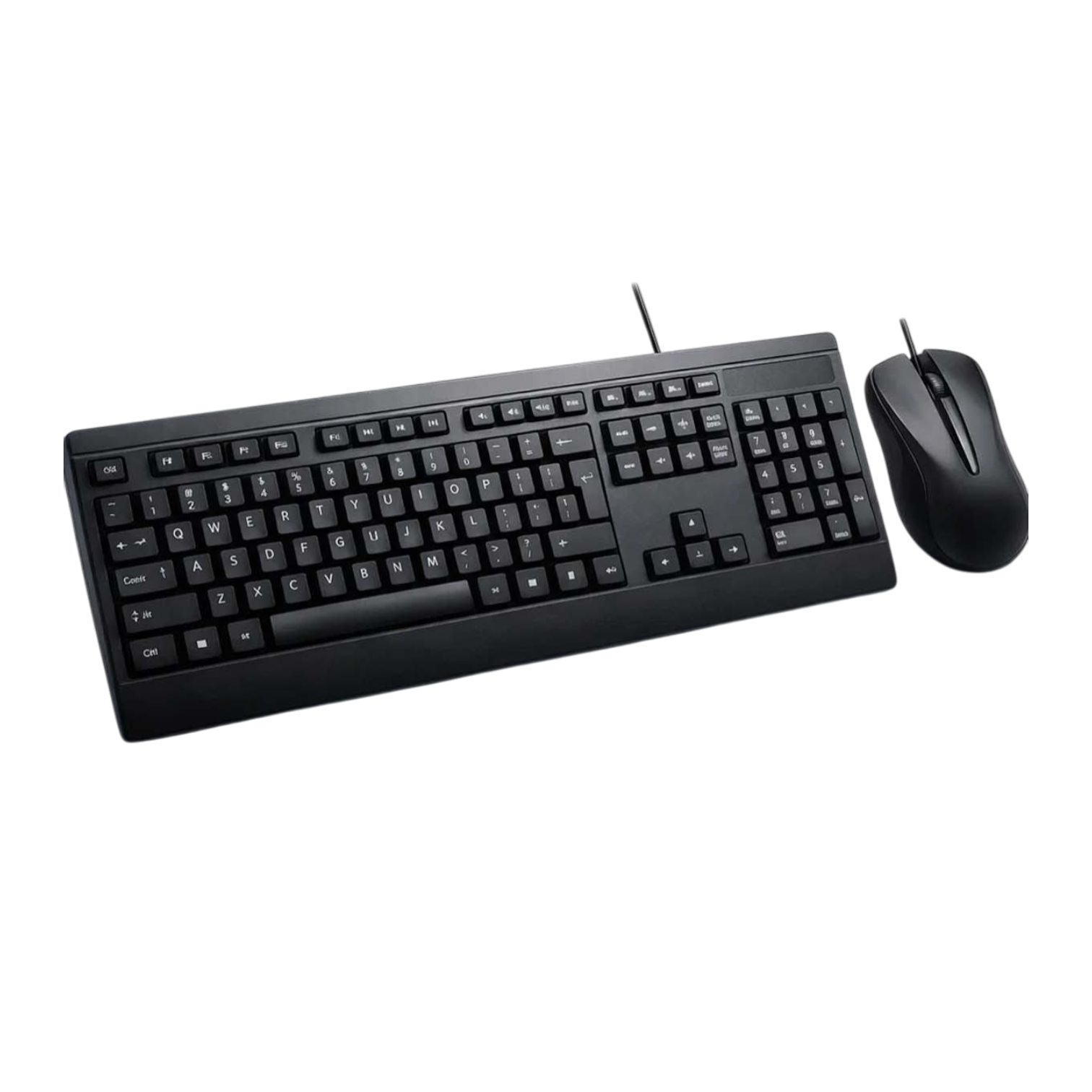 Q Kablolu Klavye ve Mouse Seti - Tam Boy Numerik Klavye - USB - Ofis ve Günlük Kullanım