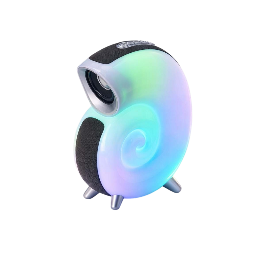 Salyangoz Tasarım RGB Işıklı Bluetooth Hoparlör - Akıllı Gün Doğumu Alarmı ve Gece Lambası