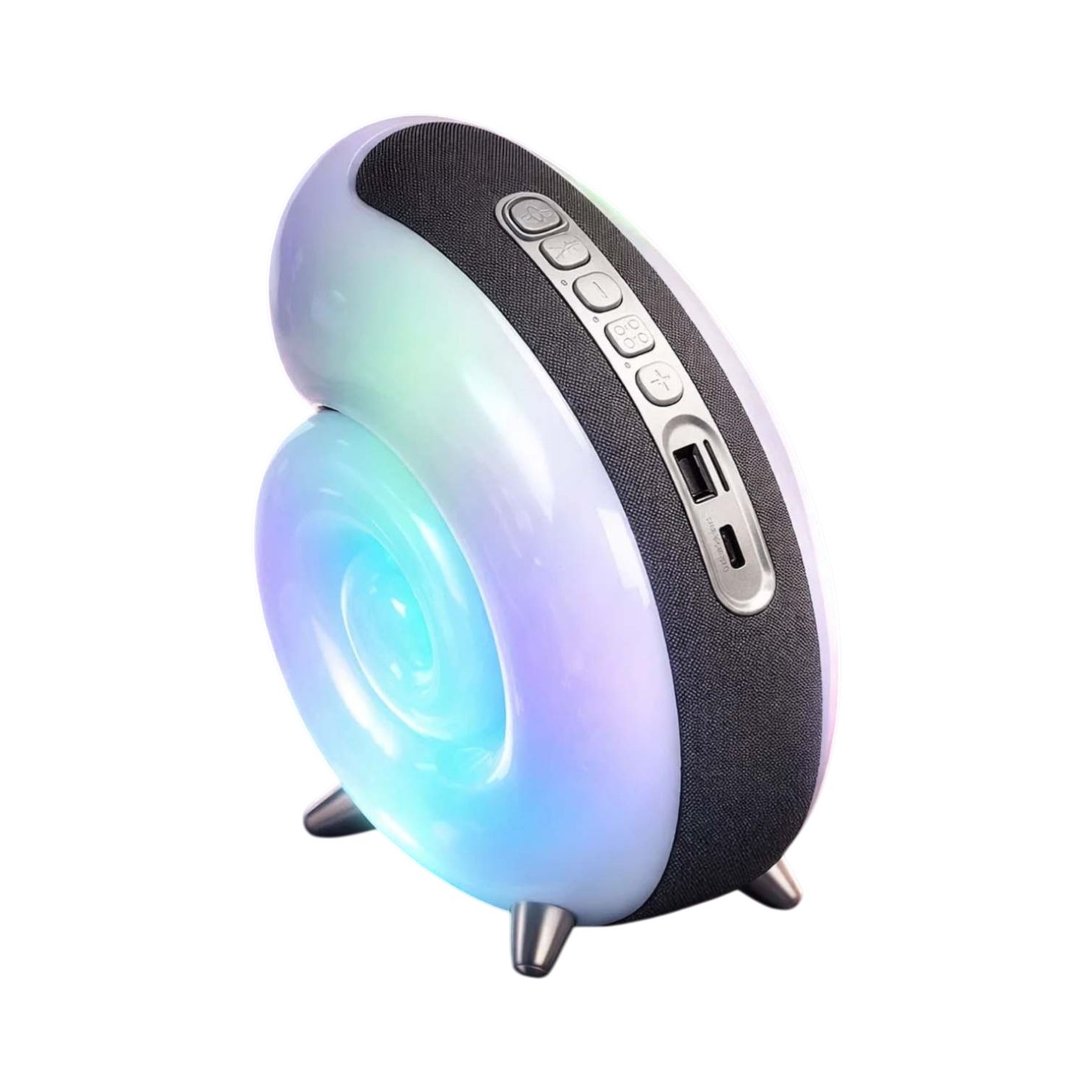 Salyangoz Tasarım RGB Işıklı Bluetooth Hoparlör - Akıllı Gün Doğumu Alarmı ve Gece Lambası