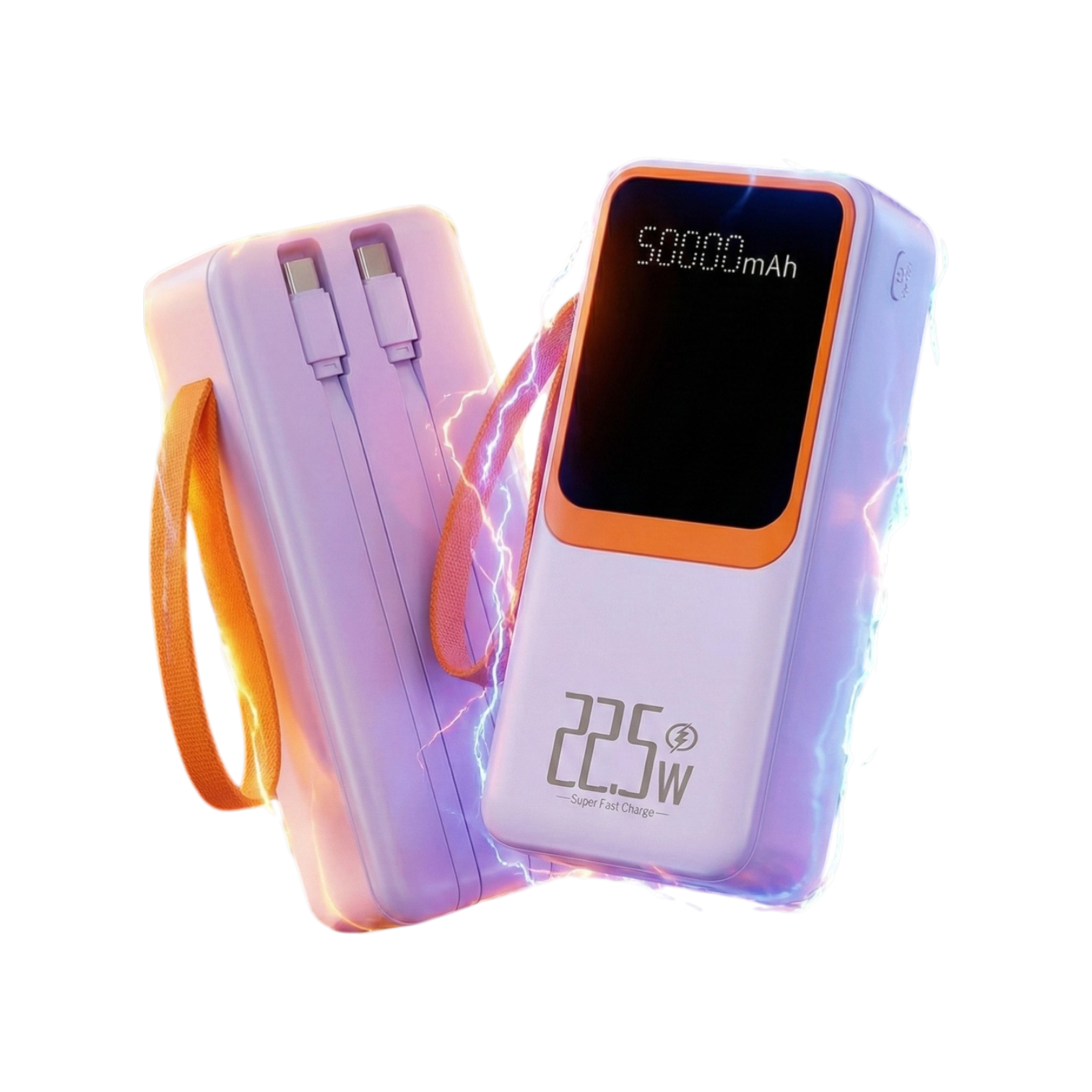 50.000 mAh Dev Kapasiteli Hızlı Şarjlı Dahili Kablolu Güç İstasyonu