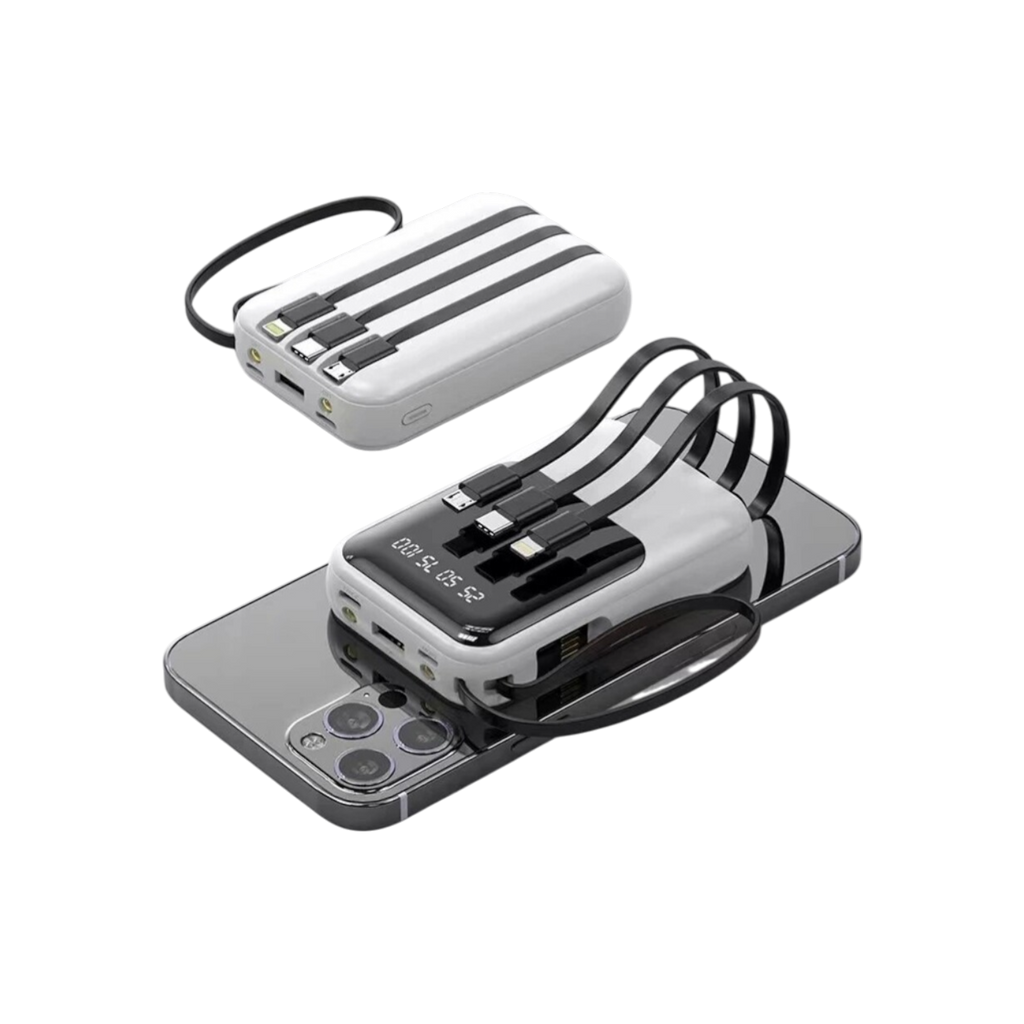 10000 mAh 2A Hızlı Şarjlı Dahili Lightning ve Type-C Powerbank
