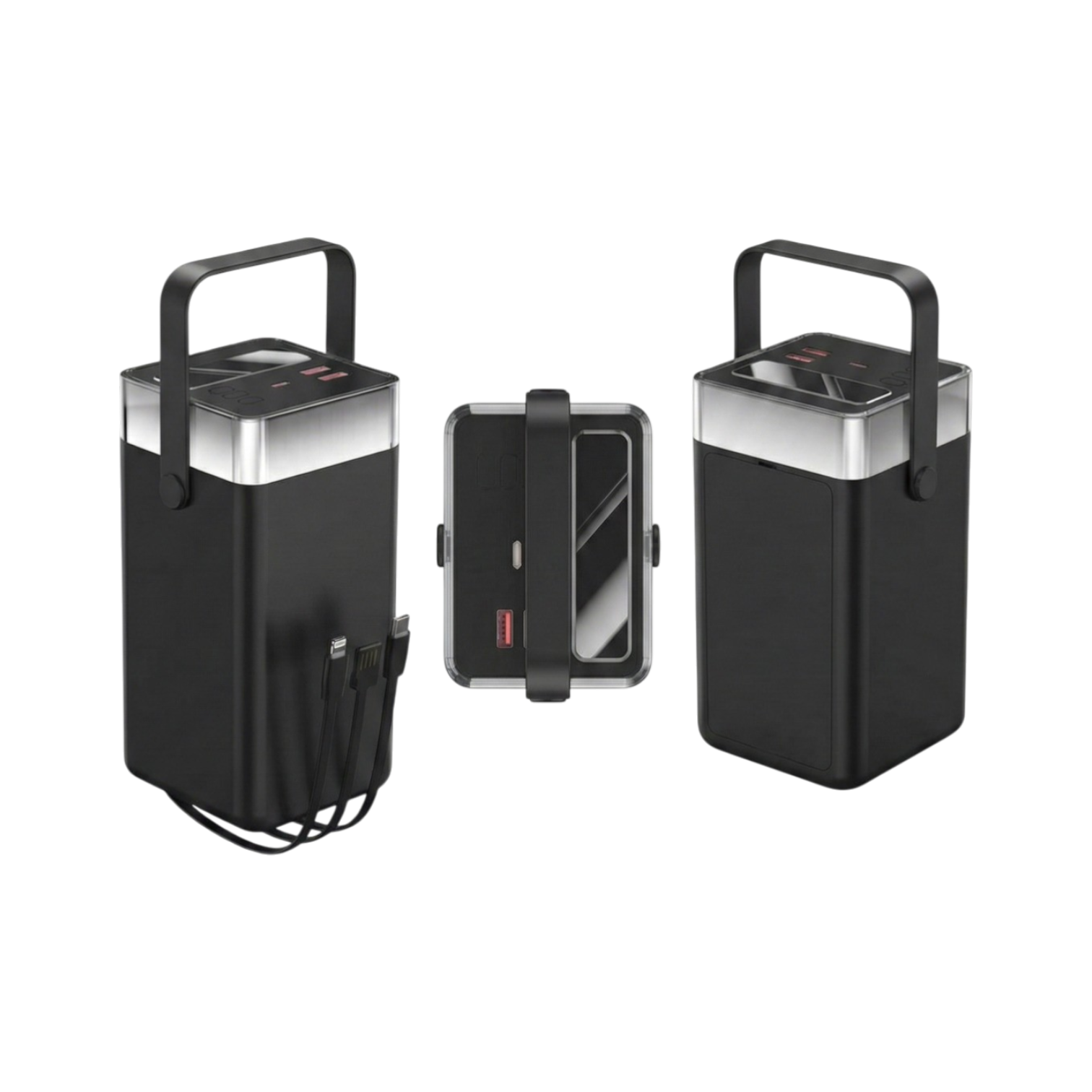 80.000 mAh Dev Kapasiteli 30W PD Hızlı Şarj ve Aydınlatma İstasyonu