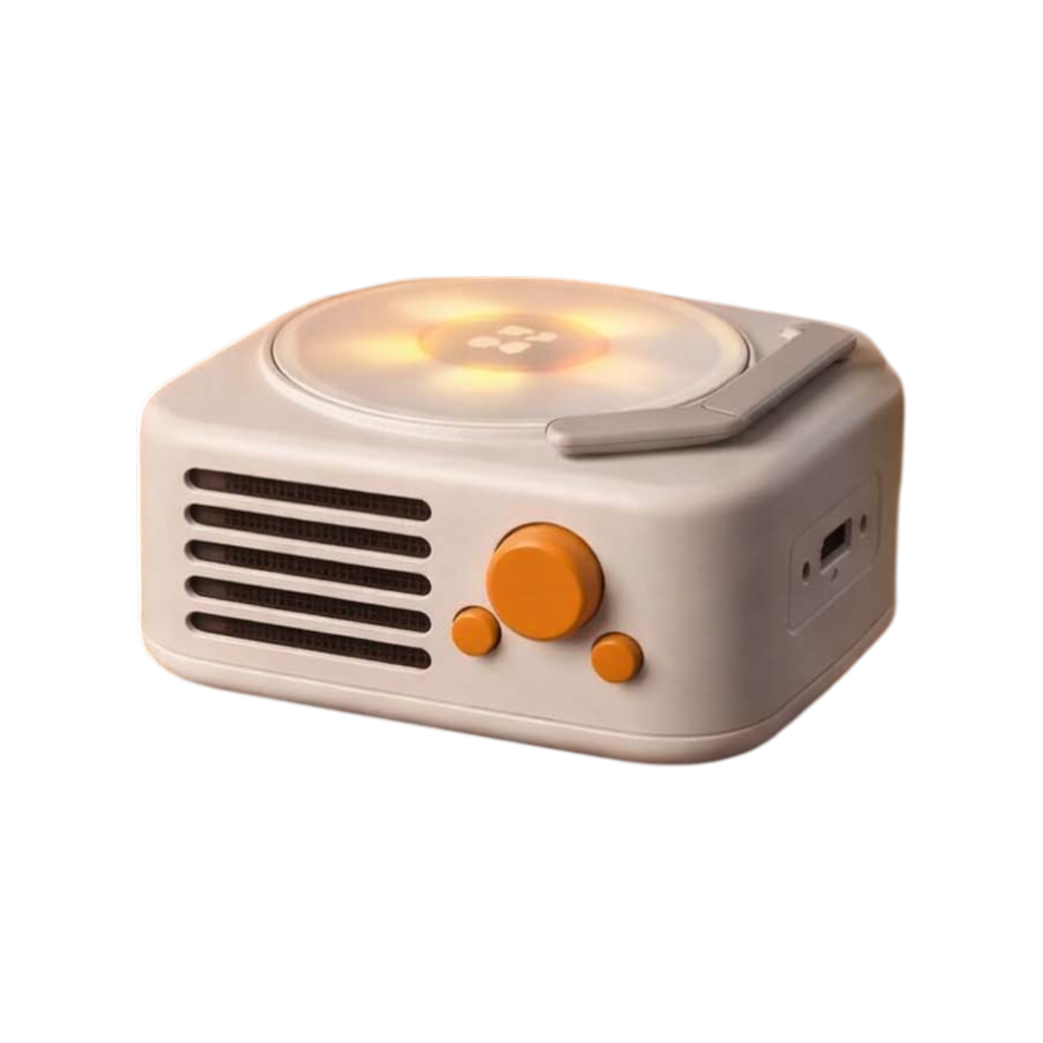 Retro Pikap Tasarımlı Şarjlı Bluetooth Hoparlör - Hareketli Disk & Gece Lambası Özellikli