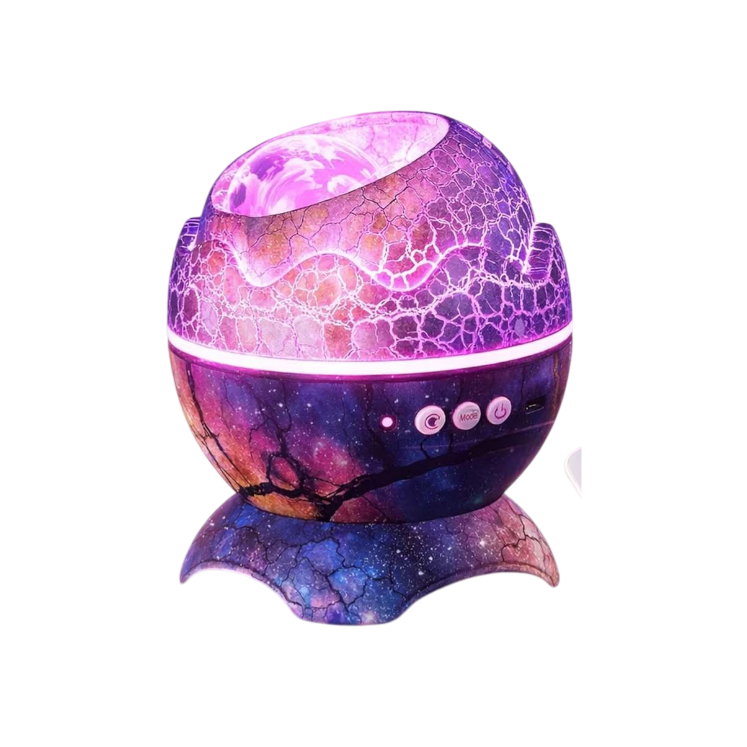 Dinozor Yumurtası Galaxy Yıldız Projektör - Bluetooth Hoparlörlü Gece Lambası