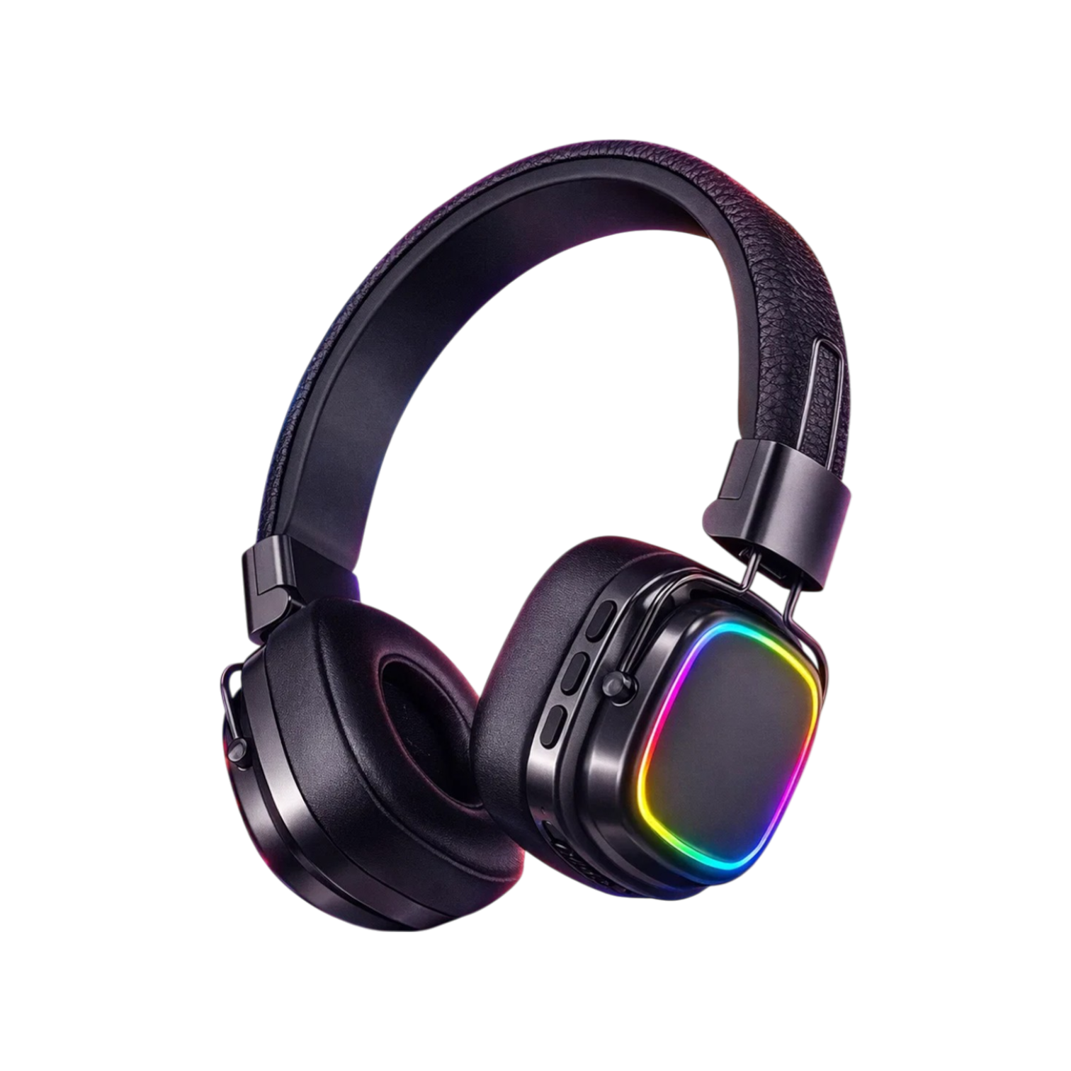 RGB Işıklı Bluetooth 5.0 Kablosuz Kulak Üstü Kulaklık - Yüksek Bas ve Mikrofonlu Kulaklık